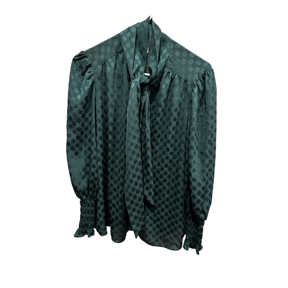 Emerald green blouse size L